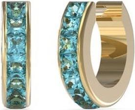 Produktbild Guess Huggie Me Timeless Gold Plated Crystal Earrings JUBE03134JWYGAQT/U