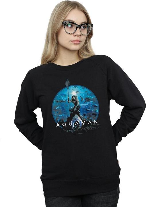 Produktbild Aquaman Circle Poster Sweatshirt (XL)