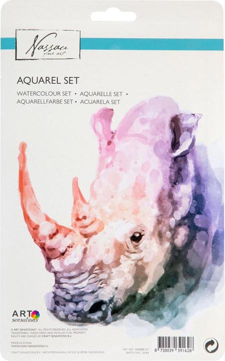 Produktbild Art Sensations Nassauer Aquarellfarben-Set (Mehrfarbig, 18 ml)