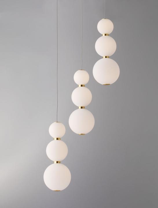 Immagine prodotto Nova Luce PERLA Lampada a sospensione LED oro 23W bianco caldo 150x31cm dimmerabile 9695242