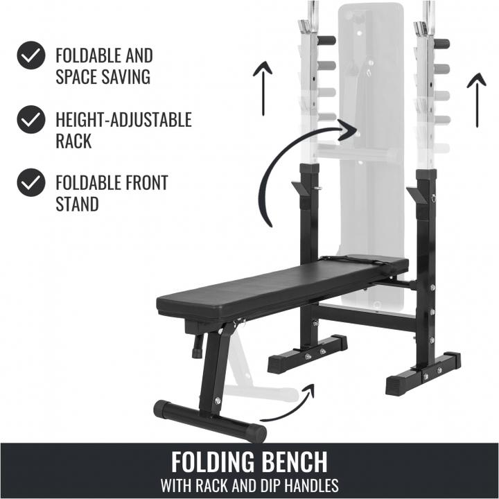 Image du produit Gorilla Sports Banc de musculation avec étagère