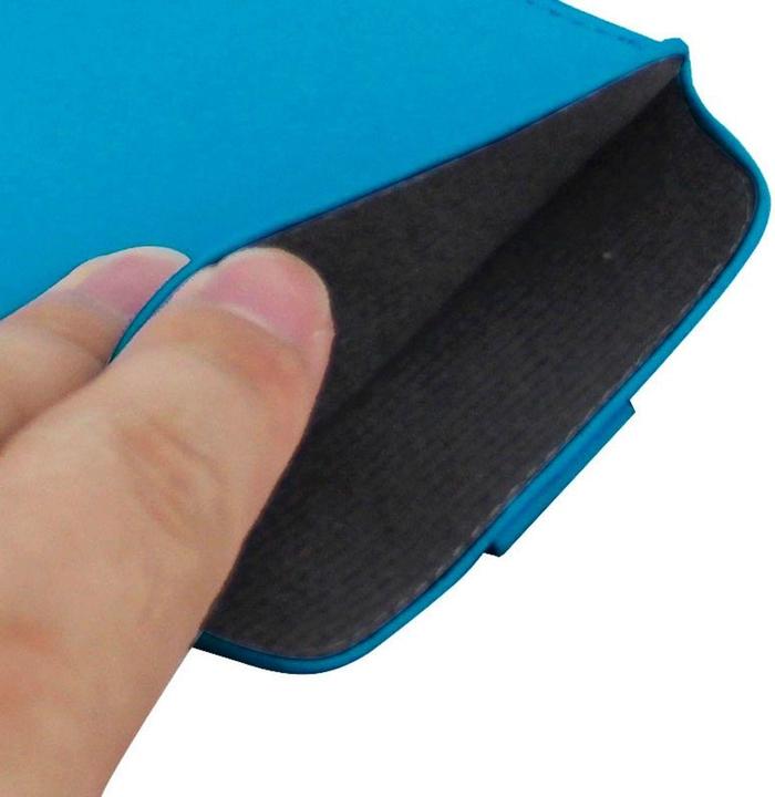 Produktbild König Design Handyhülle Tasche Slide Hülle Hellblau (Apple iPhone 6 Plus)