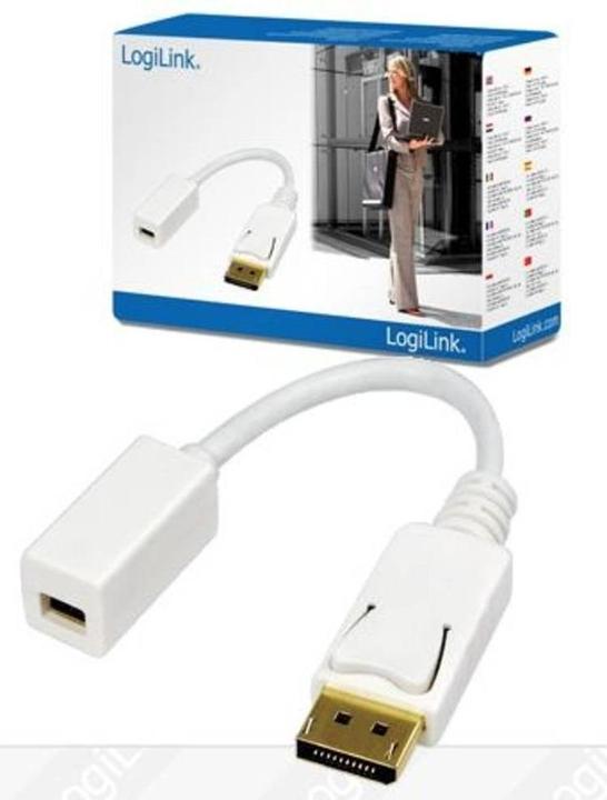 Actual product image LogiLink DisplayPort to Mini DisplayPort (Mini DP, 15 cm)
