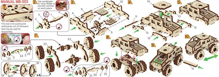 Actual product image WoodenCity Army Truck