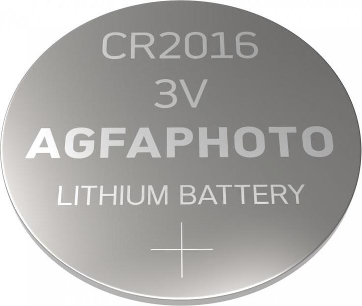 AGFAPHOTO Knopfzelle CR 2016 Lithium 3 V 5 St. (5 Stk., CR2016)