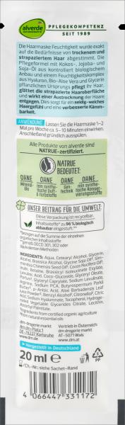 Immagine prodotto dm alverde Maschera idratante per capelli all'Aloe Vera e Hyaluron