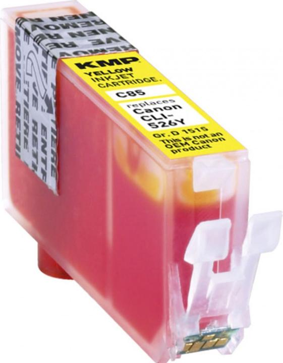 Image du produit KMP C85 Cartouche d'encre jaune compatible avec Canon CLI-526 Y (Y)