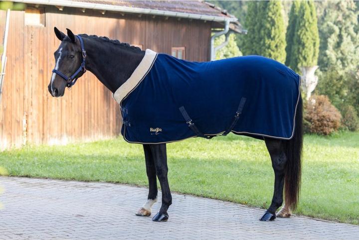 Actual product image Kerbl Fleece blanket RugBe Royal dark navy, 145cm (195 cm)