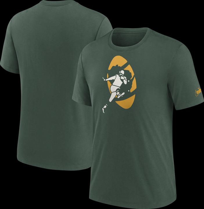 Image du produit Nike Green Bay Packers Rewind Triblend T-Shirt L (L)