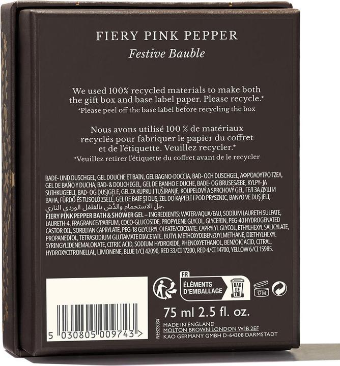 Image du produit Molton Brown Fiery Pink Pepper Festive Bauble (75 ml)