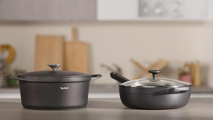 Immagine prodotto Tefal Trattoria (28 cm, Padella per friggere, Acciaio al carbonio)