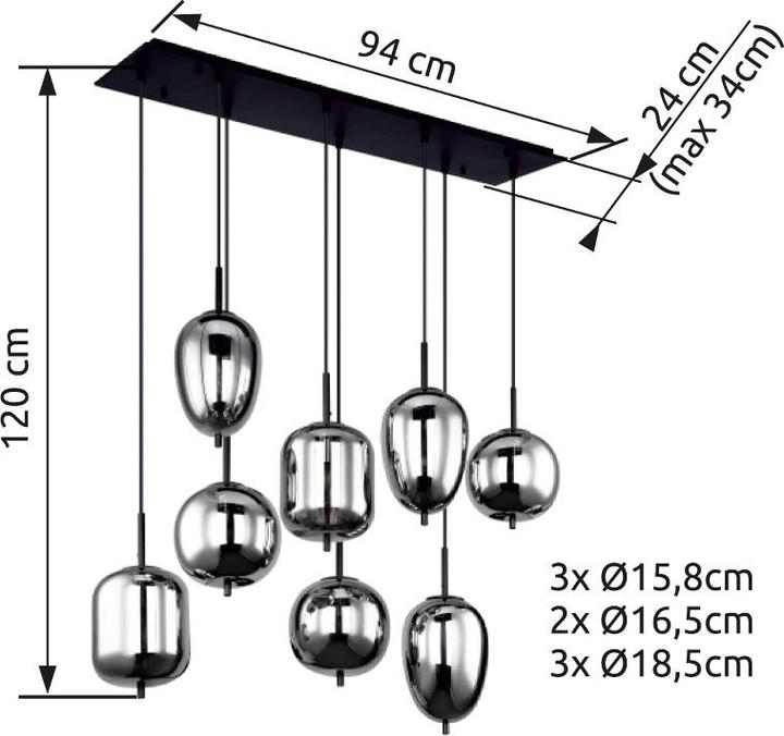 Produktbild Globo Blacky (E14)