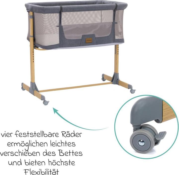 Actual product image Fillikid Beistellbetten Beistellbett Crip 6-fach höhenverstellbar