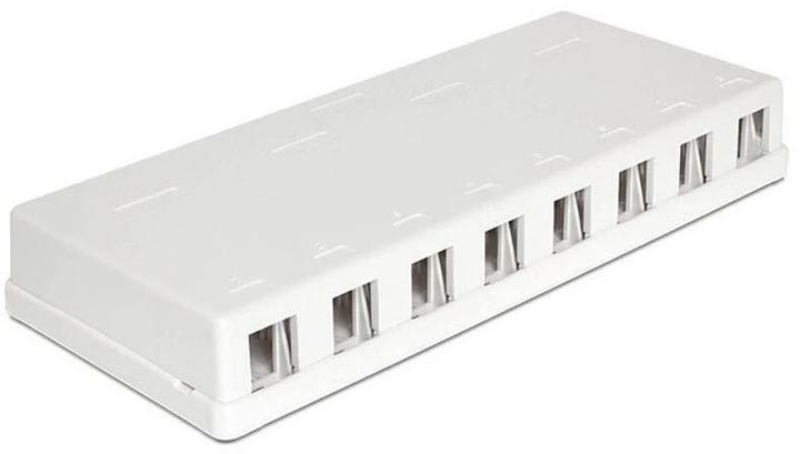 Delock Keystone Leergehäuse: 8 Port (Kabeltrommel)