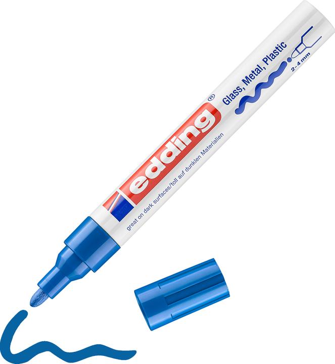 Actual product image Edding 750 gloss paint markers (Blue, 4 mm, 1 x)