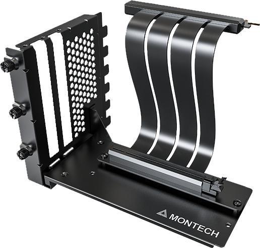 Produktbild Montech Vertikales GPU Mounting Kit, PCIe 4.0 Riser-Kabel (schwarz, 20cm)