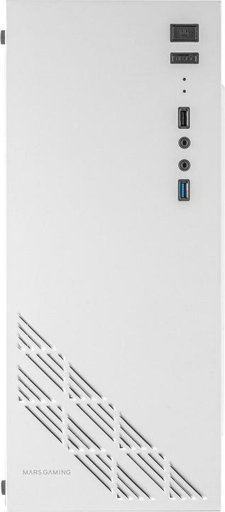 Produktbild Mars Gaming Boitier Moyen Tour Atx Mc100 RGB Avec Panneau Vitré (Blanc) (Mini-ITX, ATX)