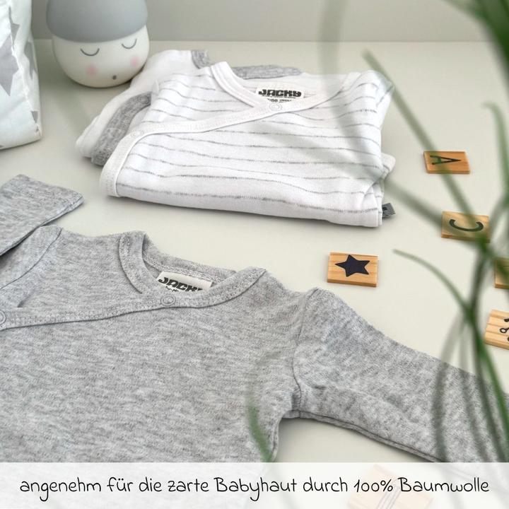 Image du produit Jacky Baby Body à langer manches longues Lot de 3 - Gris Métallisé, milleraies Bodys Bébé & Bodys à langer (68)