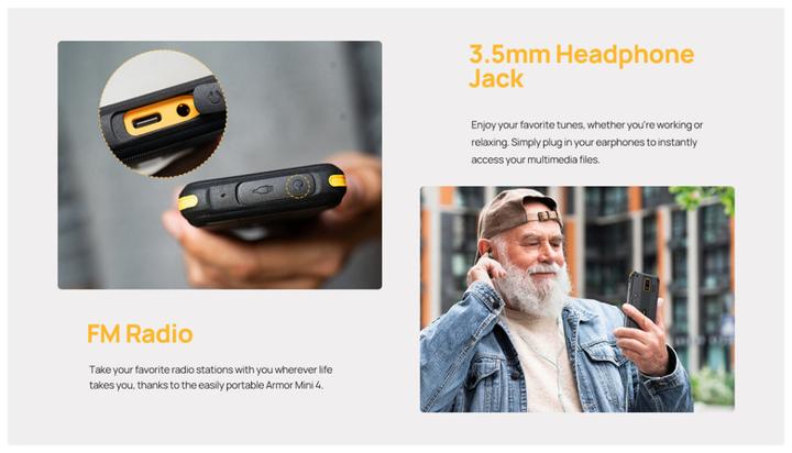 Actual product image Ulefone ARMOR MINI 4 4G (4G)