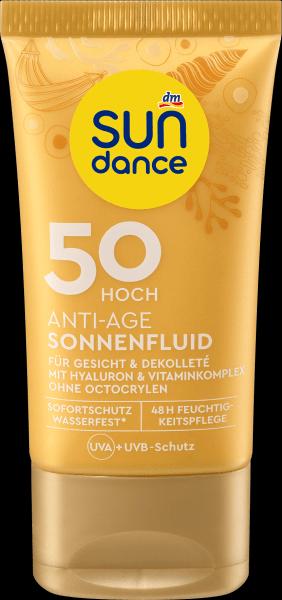 Actual product image dm Sundance Sonnenfluid Anti Age (Sun cream face, SPF 50)