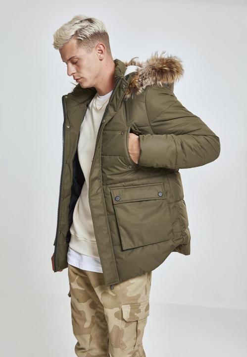 Actual product image Urban Classics Faux Fur Hooded Jacket (XXL)