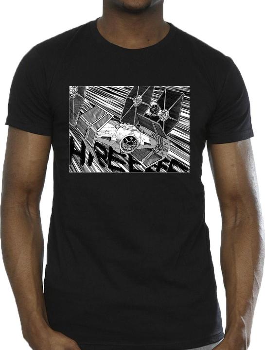 Actual product image Star Wars Mens Anime Plane T-Shirt (XXL)
