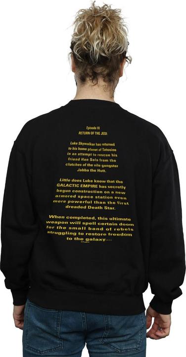 Immagine prodotto Star Wars Return Of The Jedi Opening Crawl Badge Felpa Uomo (M)