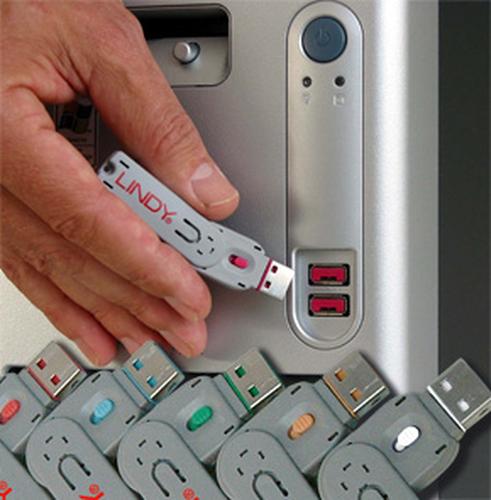 Actual product image Lindy USB Port Locker Starter Set