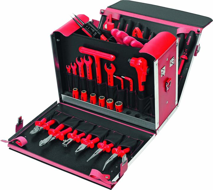 Cimco Electrician tool box equipped 54tei (54 pieces)