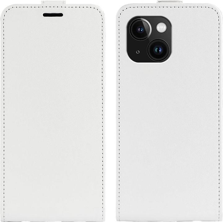 Actual product image Cover-Discount iPhone 15 - Classic Flip Case Vertical White (Apple iPhone 15)
