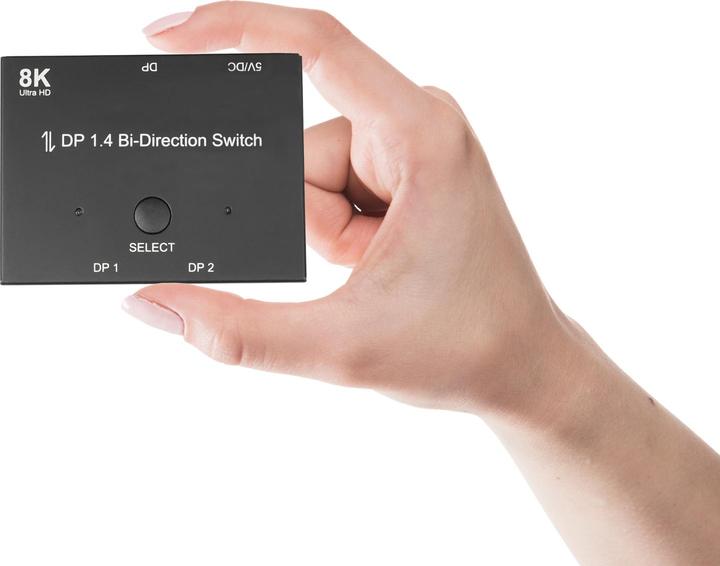 Produktbild Good Connections DisplayPort 1.4 Switch / Umschalter, 2-fach, bidirektional, 8K @30Hz