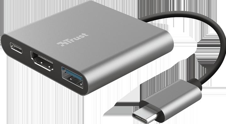 Image du produit Trust Dalyx - USB 3.2 Gen 1 (3.1 Gen 1) Type-C - HDMI - USB 3.2 Gen 1 (3.1 Gen 1) Type (USB-C, 3 Ports)