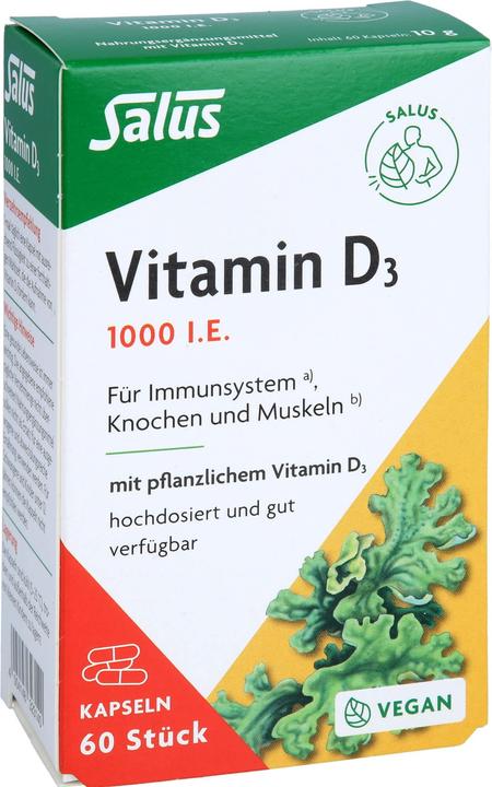 Produktbild Salus Vitamin D3 1000 Vital Kapseln (60 Stück, Kapseln, 32 g)