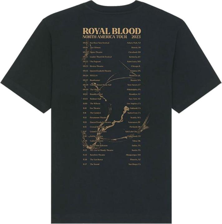 Actual product image Royal Blood Unisex Adult Entangled Logo T-Shirt (M)