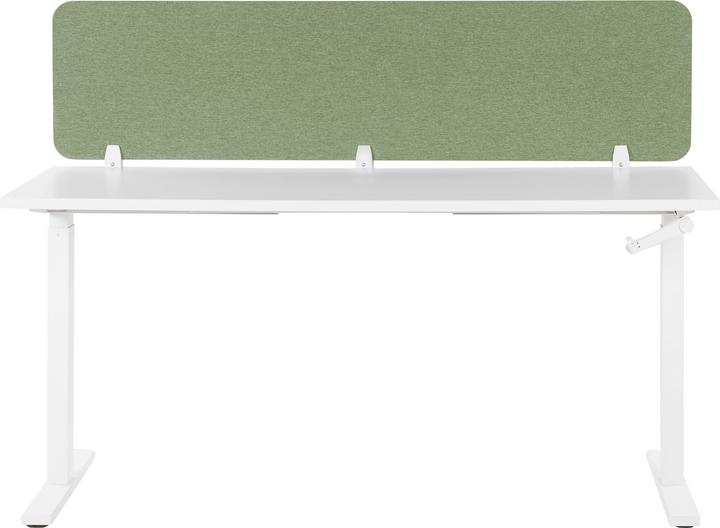 Image du produit Beliani Cloison de bureau vert clair 180 x 40 cm WALLY