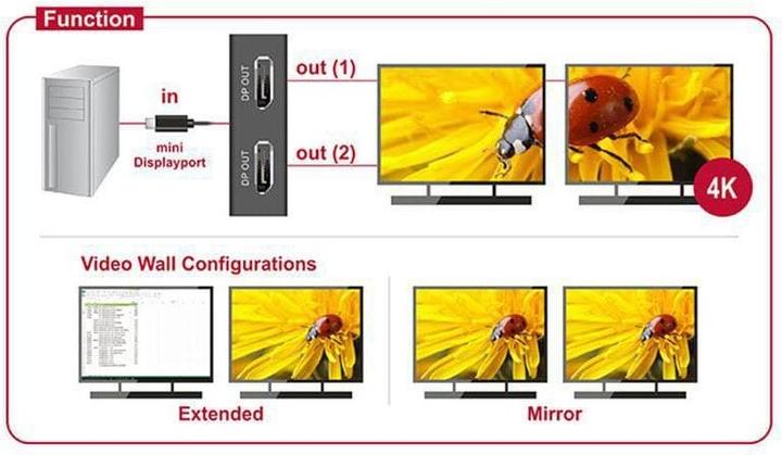 Actual product image Delock Mini DP closed