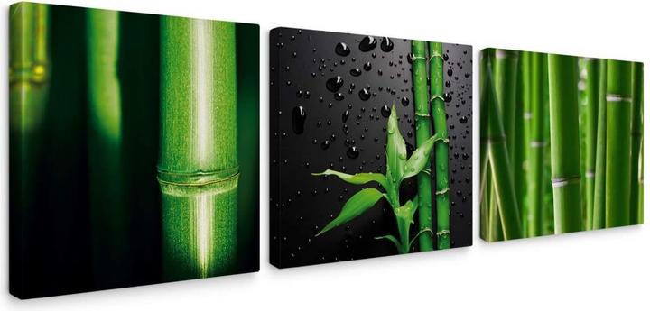 Image du produit Trenddeko Set en bambou (3 pièces) (50 x 50 cm)