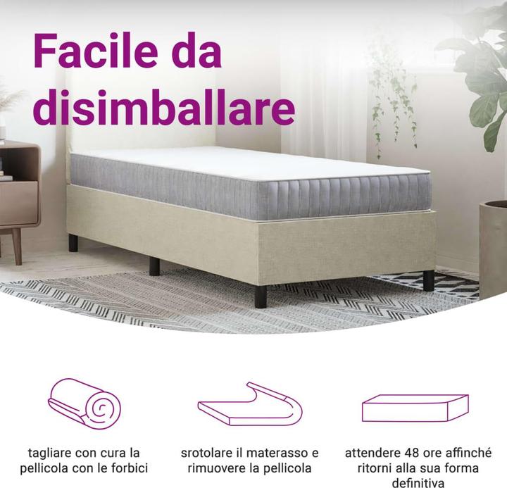 Actual product image VidaXL Jeronima (90 x 220 cm, Spring core)