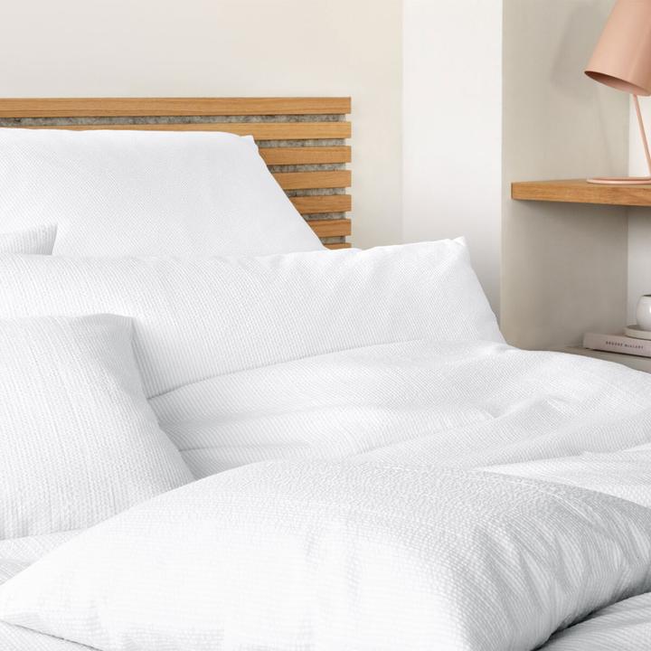 Immagine prodotto Elegante Biancheria da letto Stockholm in seersucker intrecciato (Set di biancheria da letto, 155x220 cm + 80x80 cm)