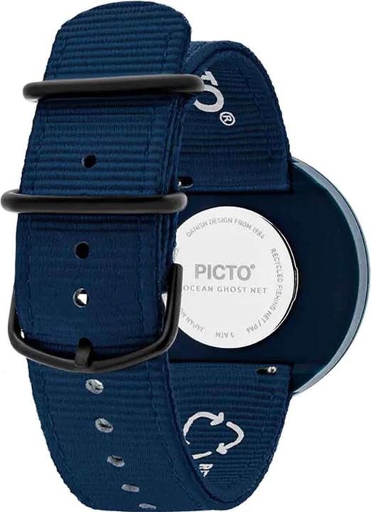 Image du produit Picto R44001-R001 Montre unisexe Ghost Nets Navy Blue 40mm 5ATM (Montre analogique, 40 mm)