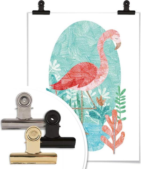 Produktbild Trenddeko Goed Blauw - Der Flamingo (30 x 40 cm)