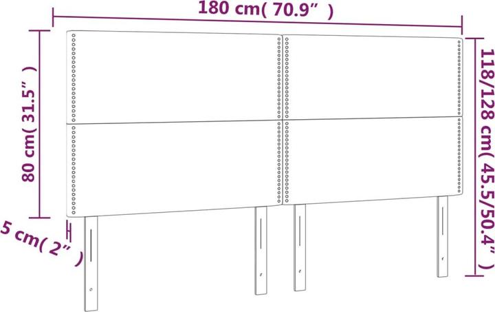 Actual product image VidaXL Braylon (180 x 5 x 128 cm)
