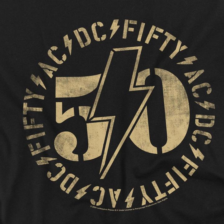 Actual product image AC/DC Mens 50 Logo T-Shirt (XL)