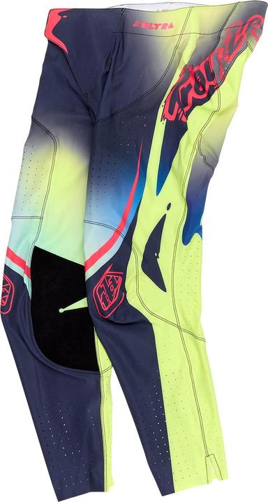 Troy Lee Designs SE Ultra Pant, Drip, glo yellow/dark navy, 30 (30)