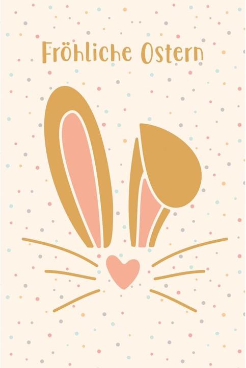 Actual product image ABC Grusskarte Frohe Ostern, Orange (1 pcs.)