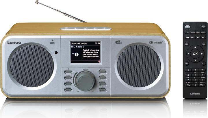 Productafbeelding Lenco DIR-141 (FM, DAB+, PLL, VHF, Internet radio, Bluetooth, WiFi)