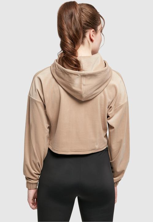 Image du produit Urban Classics Sweat à capuche croisé en velours pour femmes (3XL)