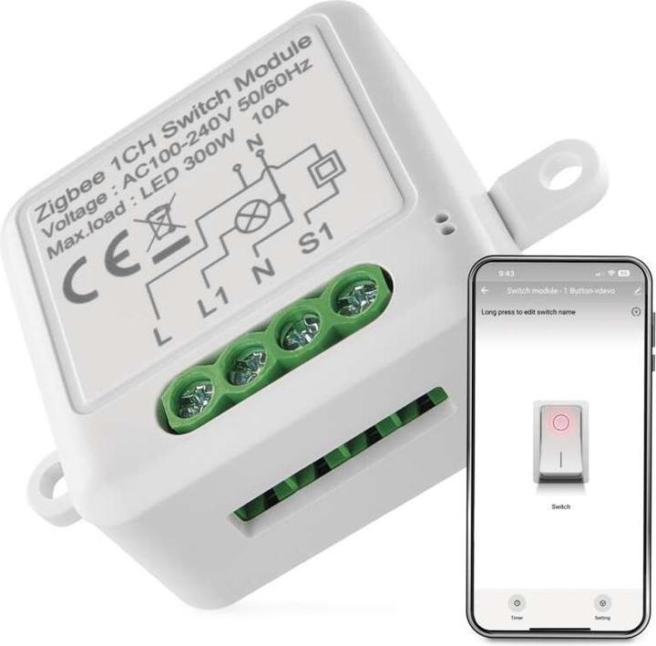 Immagine prodotto Emos Modulo switch GoSmart IP-2101SZ, ZigBee, 1 canale (Attuatore dell'interruttore)
