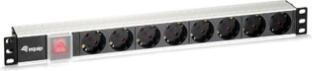 Produktbild equip Steckdosenleiste 1HE8fach Schukon. Alu Sch (8 x, CEE 7/3, 1.80 m)