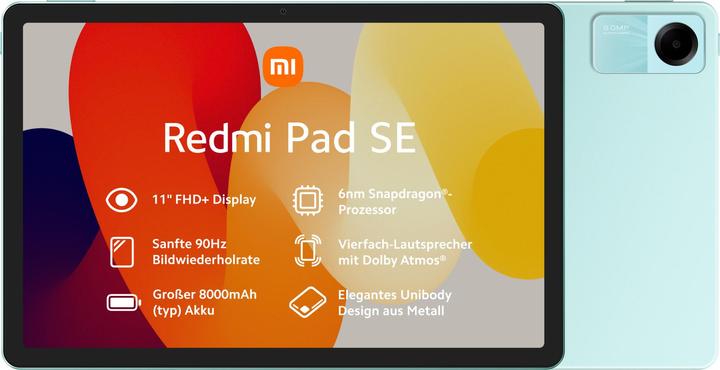 Produktbild Xiaomi Redmi Pad SE (nur WLAN, 11", 128 GB, Mint Green)